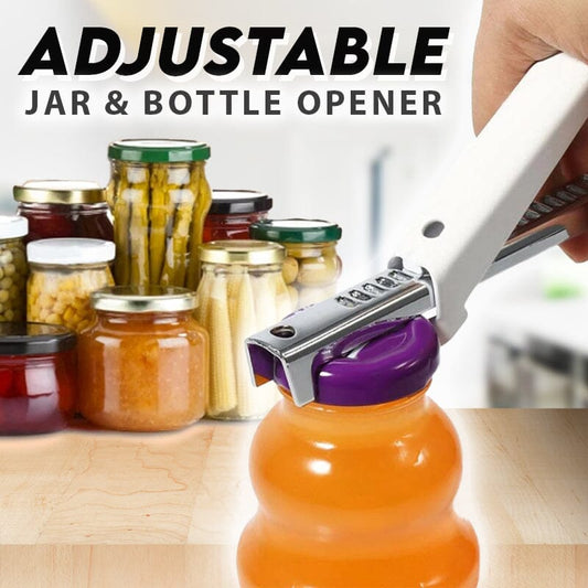 Adjustable Jar and Bottle Opener